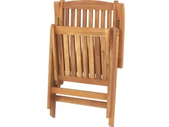 Flash Sale Beliani Ulkoruokailuryhma 6-Istuttava Akaasiapuinen Ruskeanharmailla Pehmusteilla Java