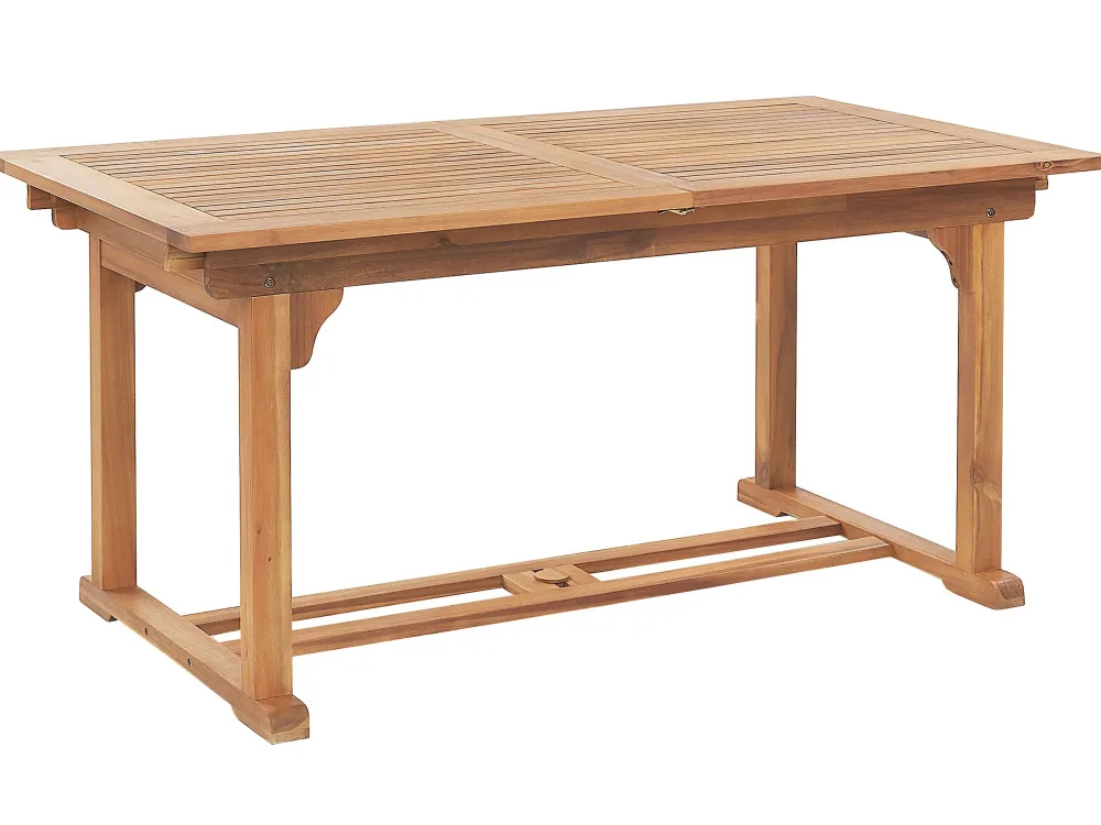 Ulkokalusteet<Beliani Ulkoruokailuryhma 6-Istuttava Vaalea Puu Java