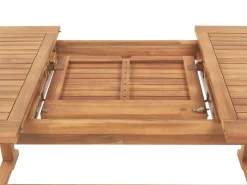 Ulkokalusteet<Beliani Ulkoruokailuryhma 6-Istuttava Vaalea Puu Java