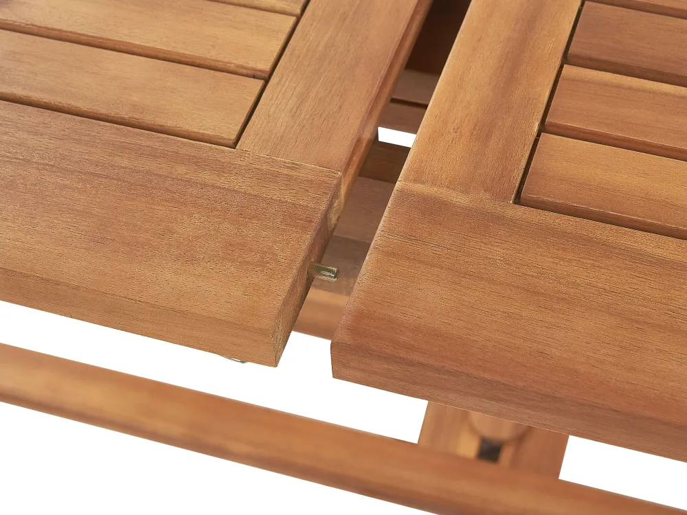 Ulkokalusteet<Beliani Ulkoruokailuryhma 6-Istuttava Vaalea Puu Java