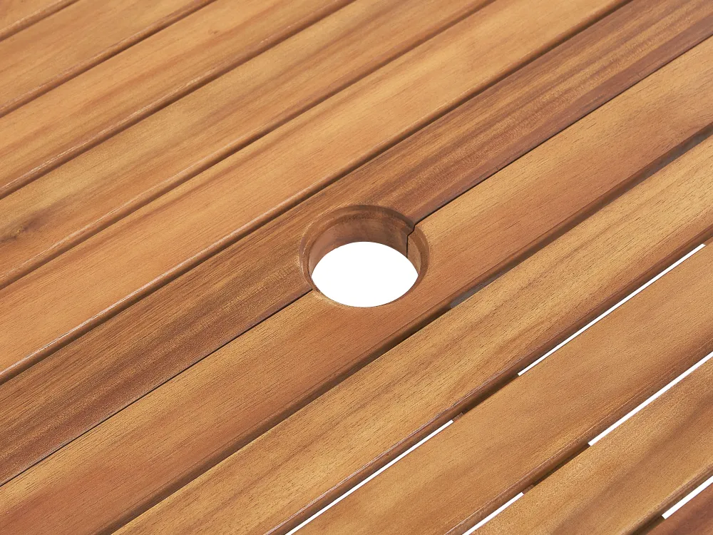 Ulkokalusteet<Beliani Ulkoruokailuryhma 6-Istuttava Vaalea Puu Java