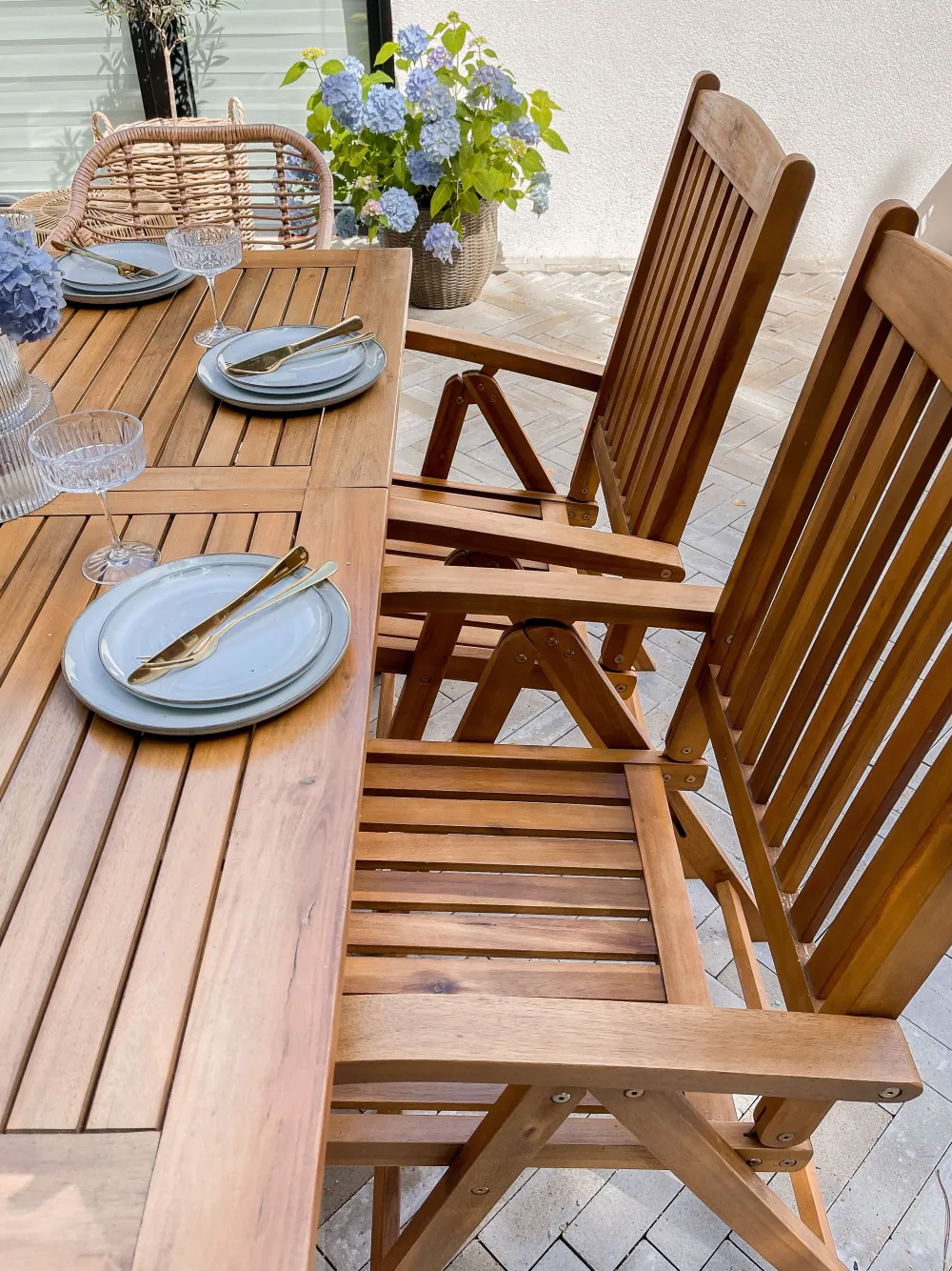 Ulkokalusteet<Beliani Ulkoruokailuryhma 6-Istuttava Vaalea Puu Java