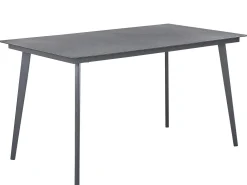 Ulkokalusteet<Beliani Ulkoruokailuryhma Metallinen Harmaa Mileto