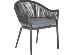 Ulkokalusteet<Beliani Ulkoruokailuryhma Metallinen Harmaa Mileto