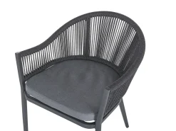 Ulkokalusteet<Beliani Ulkoruokailuryhma Metallinen Harmaa Mileto