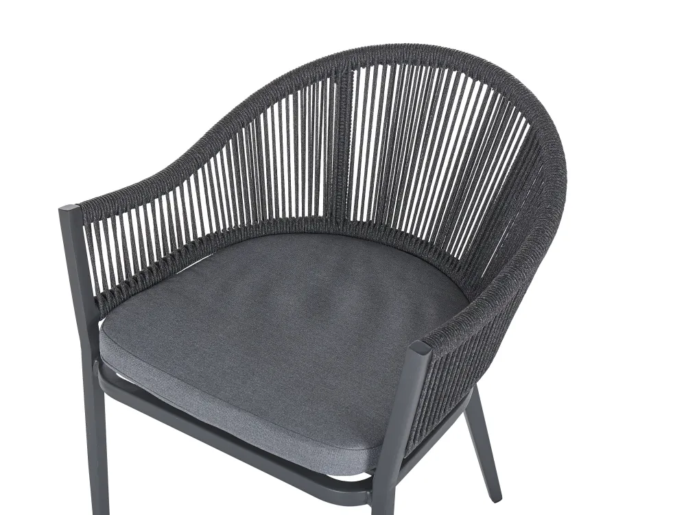 Ulkokalusteet<Beliani Ulkoruokailuryhma Metallinen Harmaa Mileto