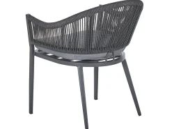 Ulkokalusteet<Beliani Ulkoruokailuryhma Metallinen Harmaa Mileto