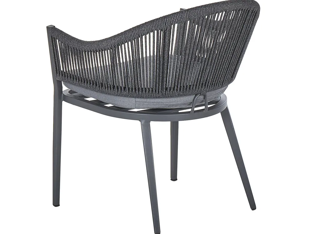 Ulkokalusteet<Beliani Ulkoruokailuryhma Metallinen Harmaa Mileto