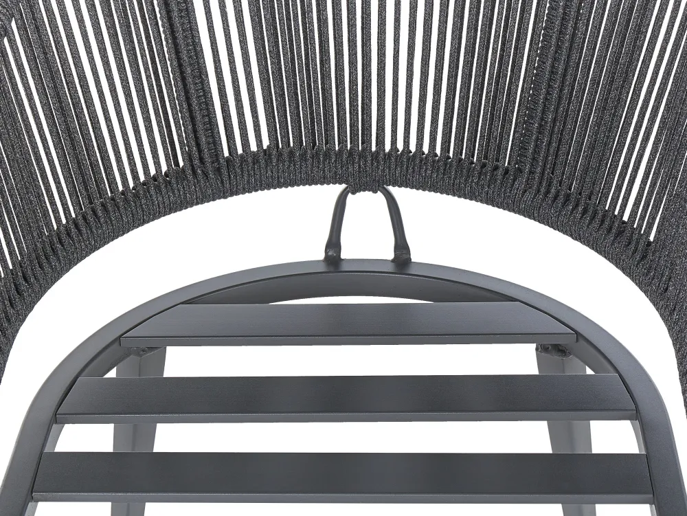 Ulkokalusteet<Beliani Ulkoruokailuryhma Metallinen Harmaa Mileto