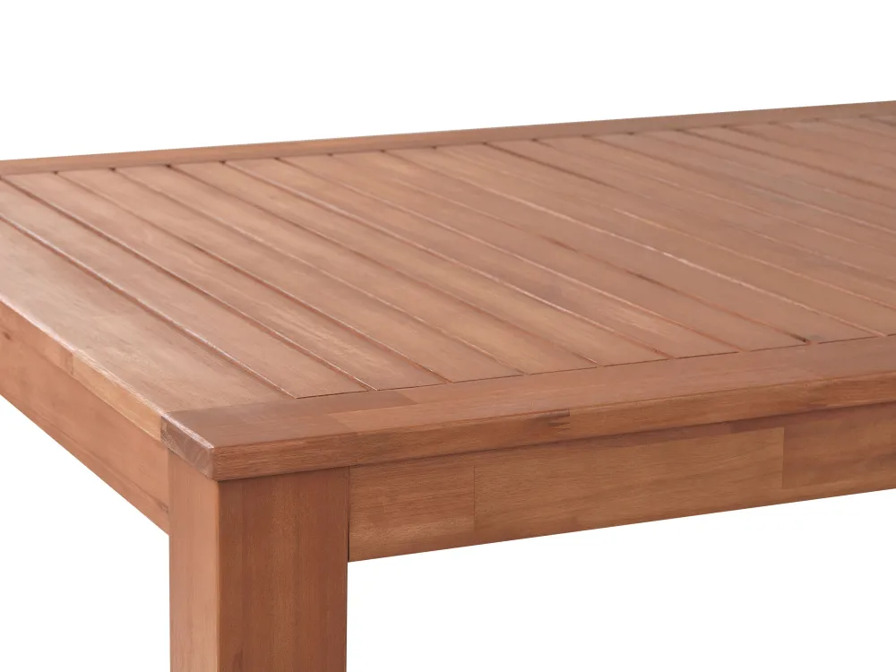 Best Beliani Ulkoruokailuryhma Puinen Vaaleanruskea Monsano