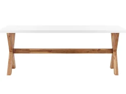 Ulkokalusteet<Beliani Ulkoruokaryhma 6-Isttuttava Valkobeige Olbia