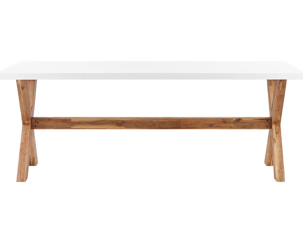 Ulkokalusteet<Beliani Ulkoruokaryhma 6-Isttuttava Valkobeige Olbia