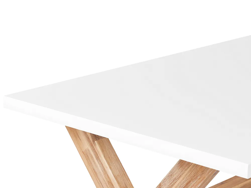 Ulkokalusteet<Beliani Ulkoruokaryhma 6-Isttuttava Valkobeige Olbia