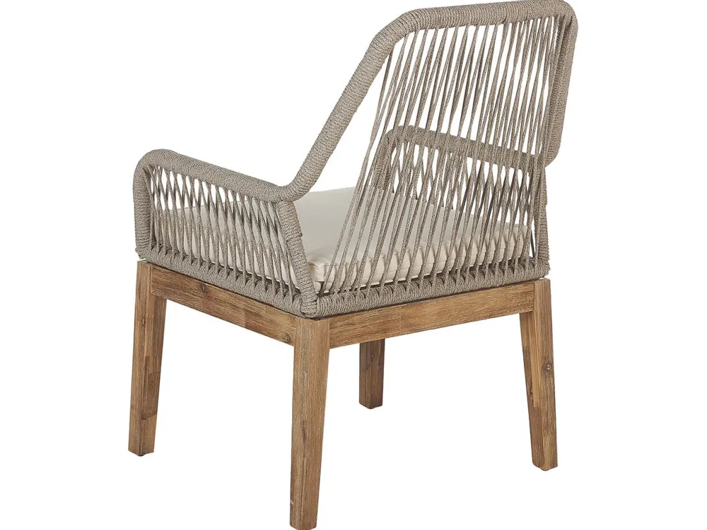 Ulkokalusteet<Beliani Ulkoruokaryhma 6-Isttuttava Valkobeige Olbia