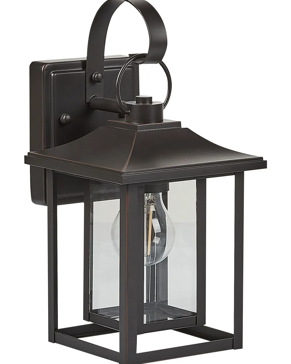 Valaisimet<Beliani Ulkoseinavalaisin Musta Almond