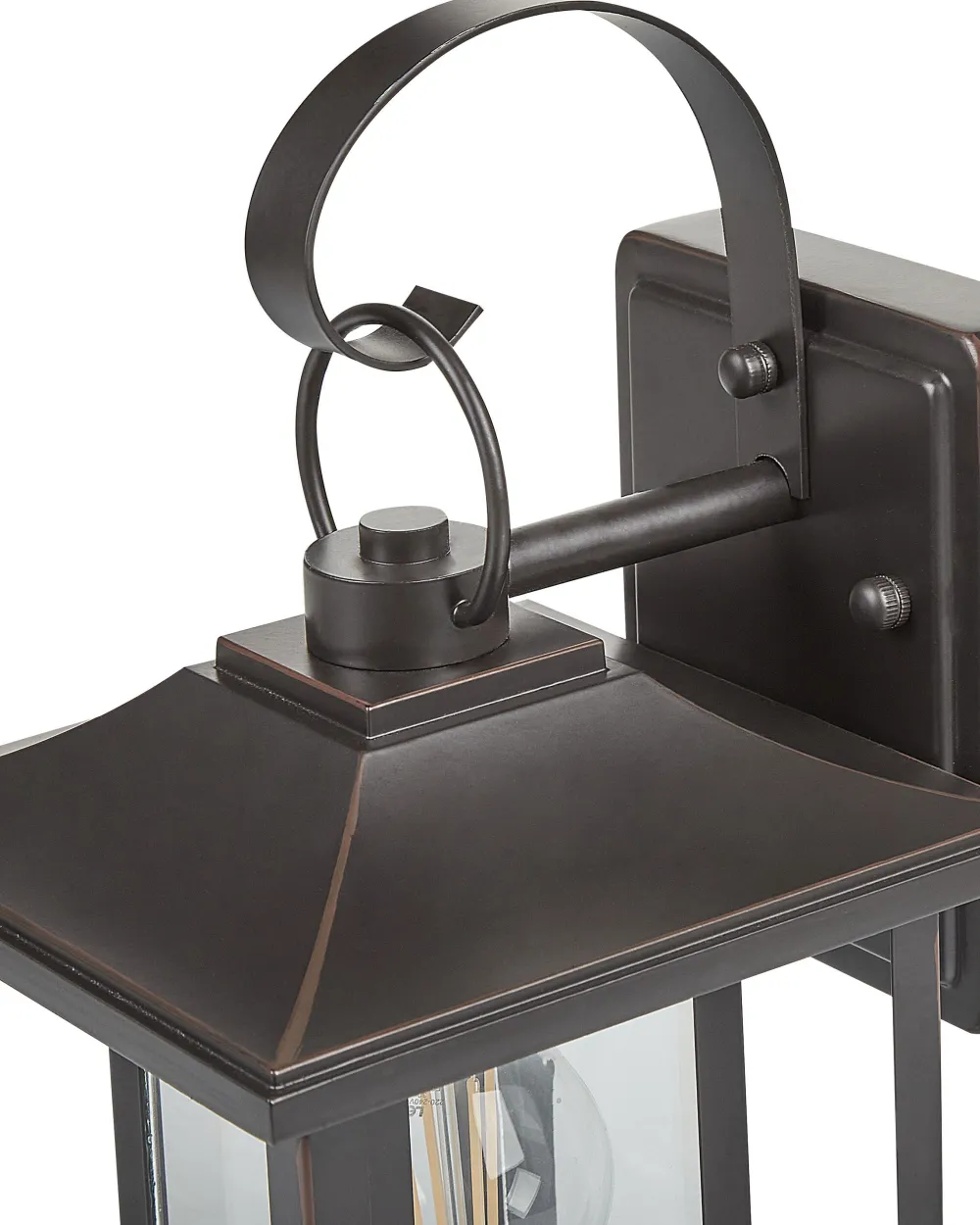 Valaisimet<Beliani Ulkoseinavalaisin Musta Almond