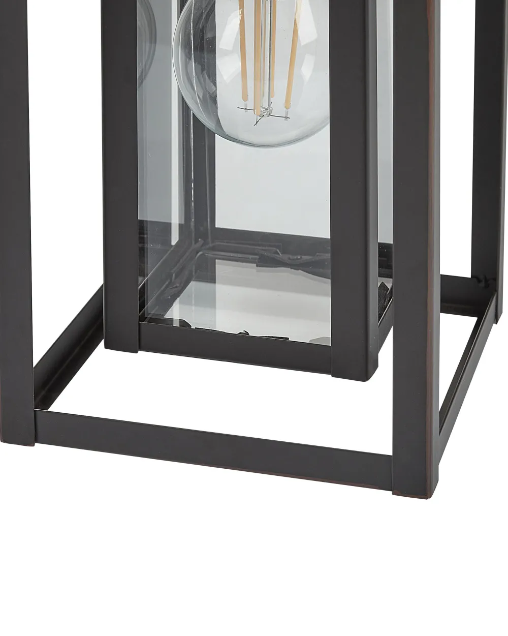 Valaisimet<Beliani Ulkoseinavalaisin Musta Almond