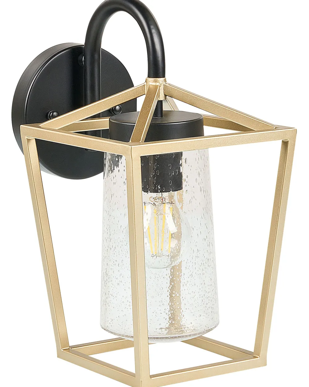 Flash Sale Beliani Ulkoseinavalaisin Rauta Kulta/Musta Ordie