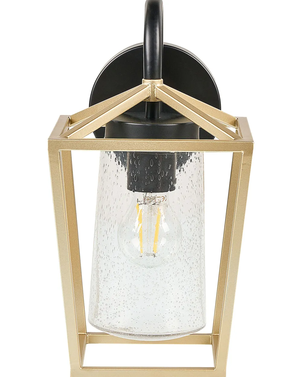 Flash Sale Beliani Ulkoseinavalaisin Rauta Kulta/Musta Ordie