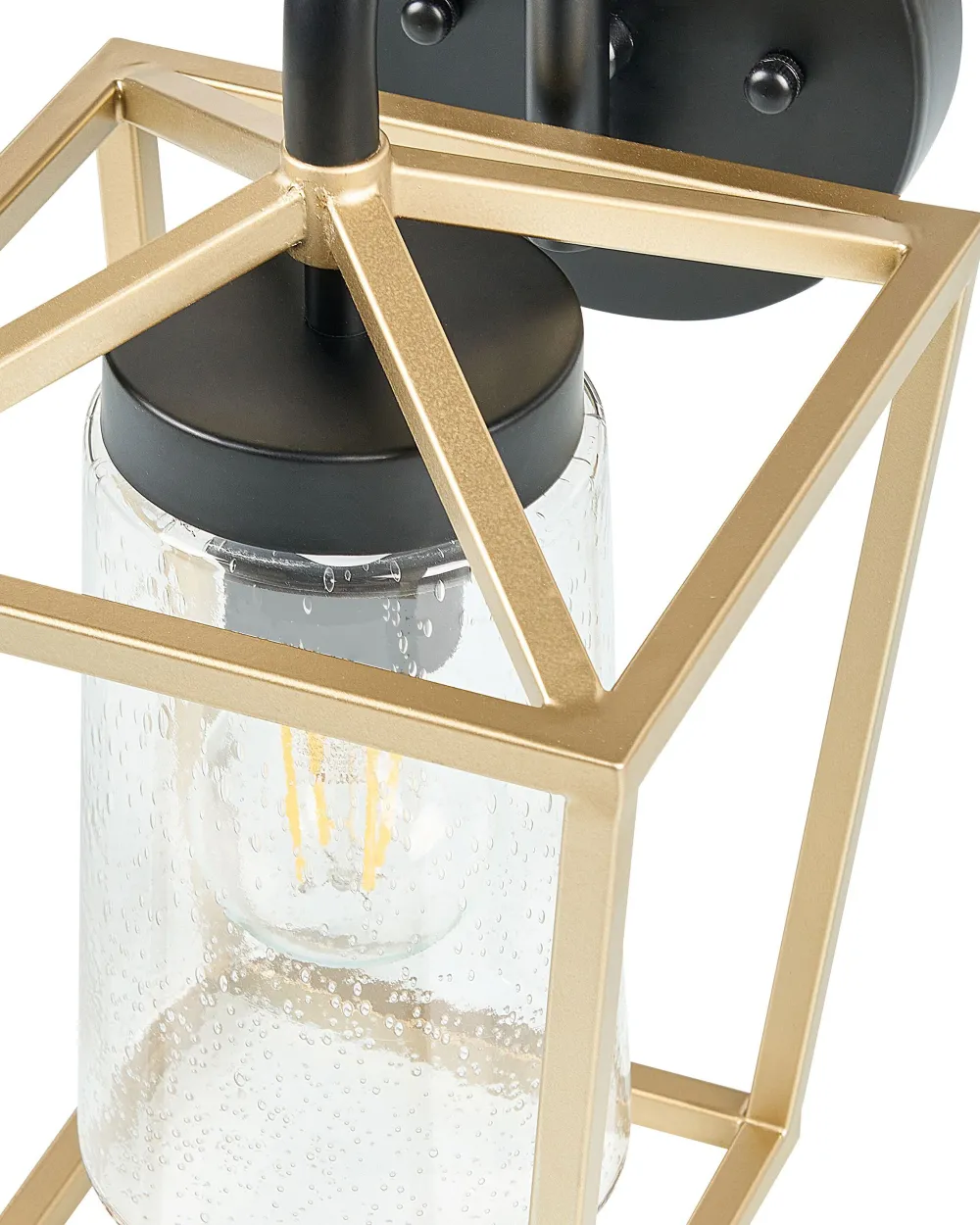 Flash Sale Beliani Ulkoseinavalaisin Rauta Kulta/Musta Ordie