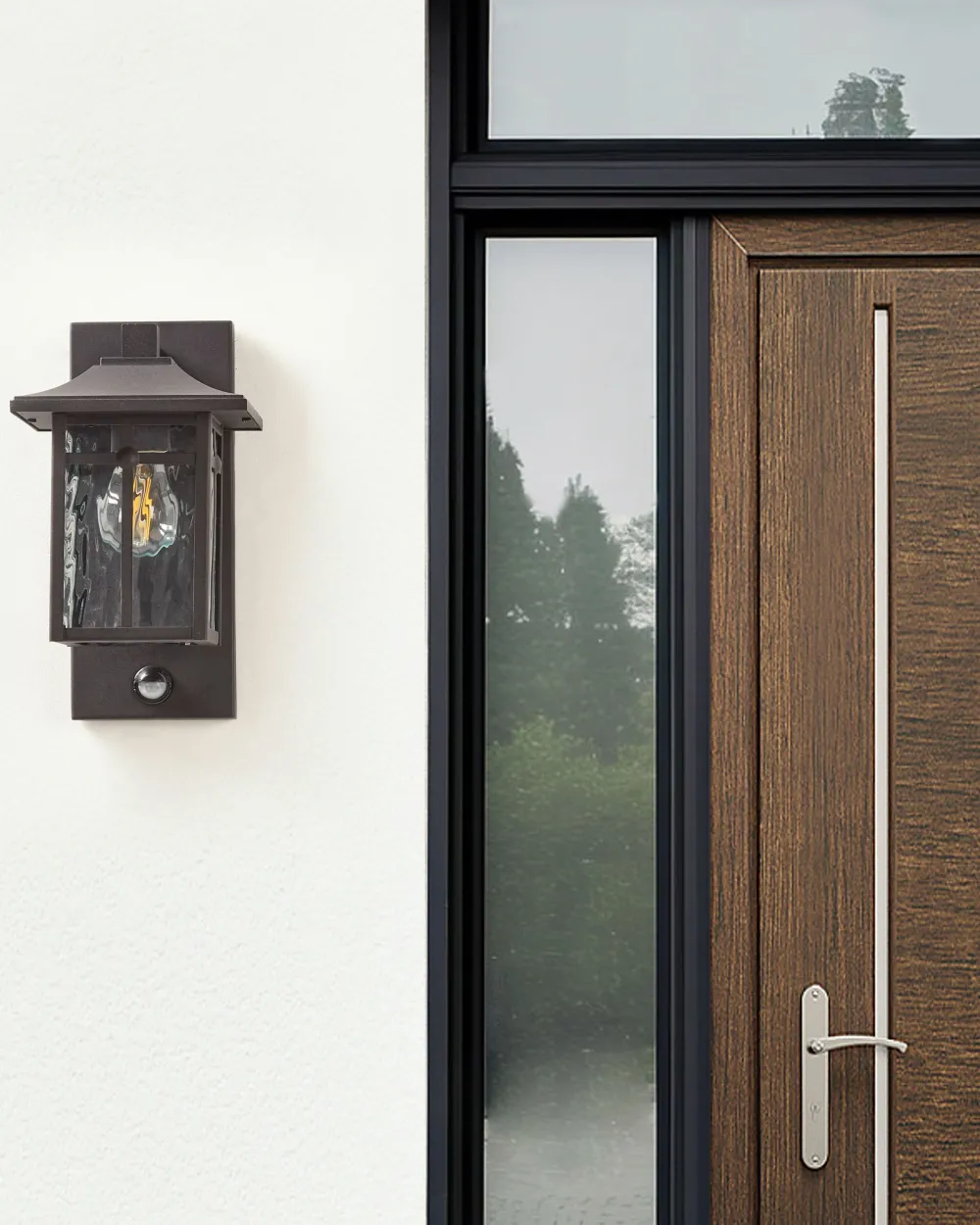 Valaisimet<Beliani Ulkoseinavalaisin Rauta Musta Teviot