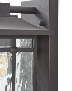 Valaisimet<Beliani Ulkoseinavalaisin Rauta Musta Teviot