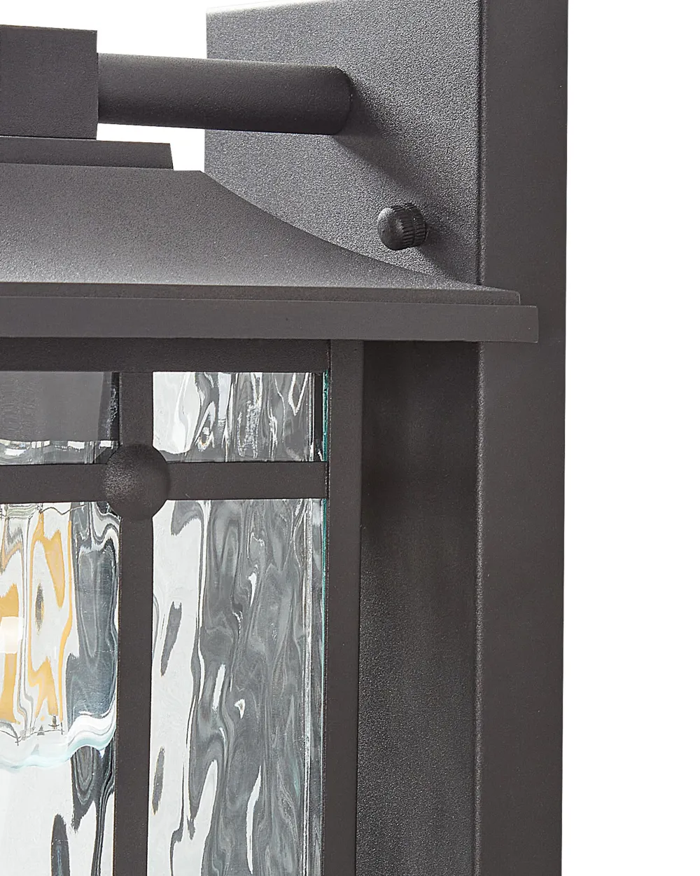 Valaisimet<Beliani Ulkoseinavalaisin Rauta Musta Teviot