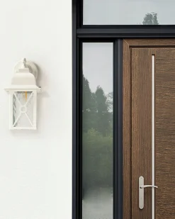 Valaisimet<Beliani Ulkoseinavalaisin Valkoinen Findon