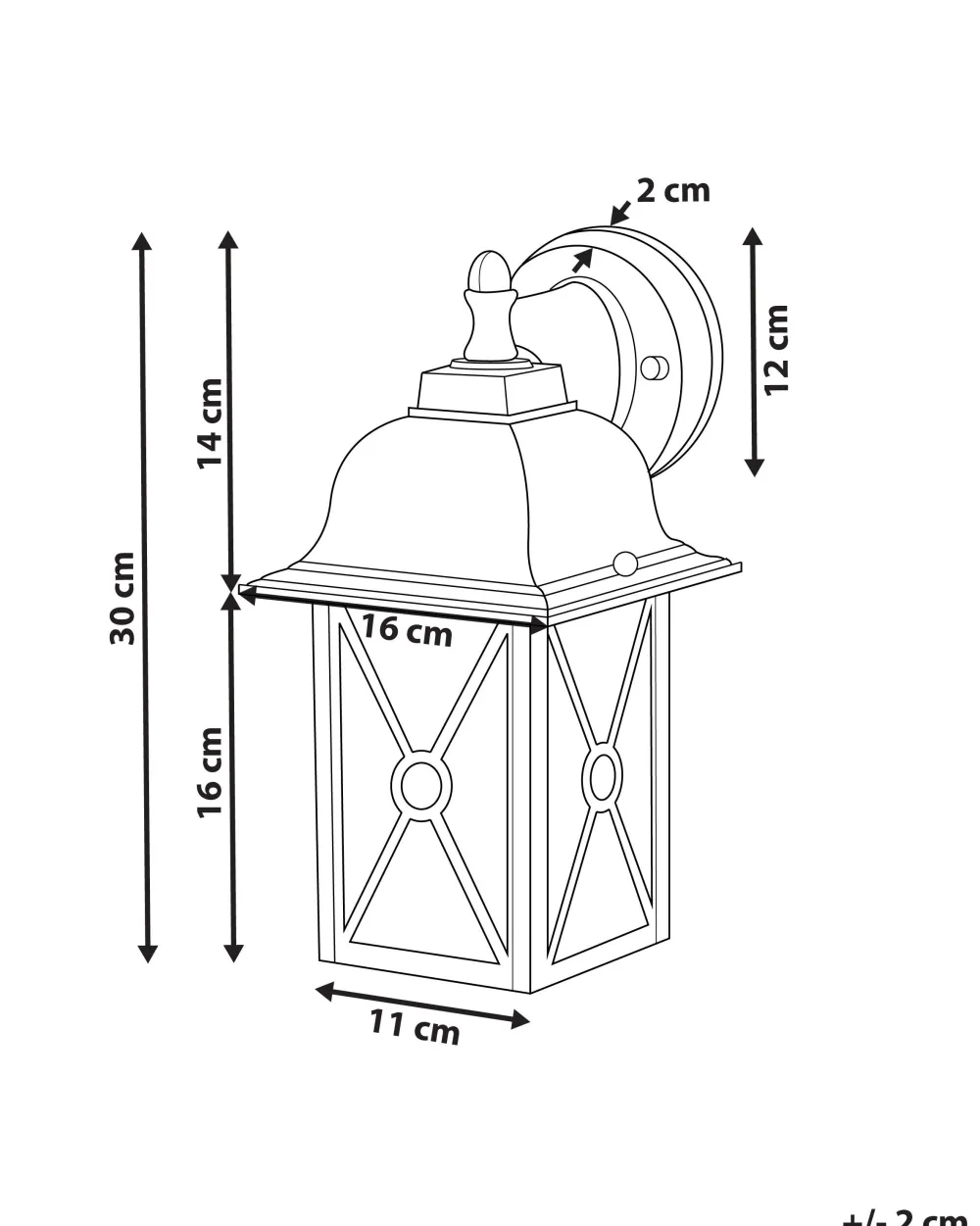 Valaisimet<Beliani Ulkoseinavalaisin Valkoinen Findon