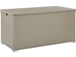 Shop Beliani UlkoSäilytyslaatikko Polyrottinki Ruskeanharmaa 770L Modena