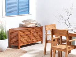 Cheap Beliani UlkoSäilytyslaatikko Tumma Akasiapuu 150L Riviera