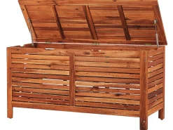 Cheap Beliani UlkoSäilytyslaatikko Tumma Akasiapuu 150L Riviera