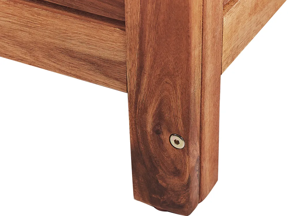 Cheap Beliani UlkoSäilytyslaatikko Tumma Akasiapuu 150L Riviera