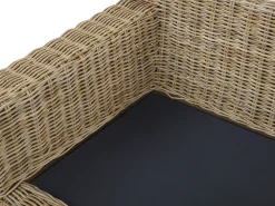 Ulkokalusteet<Beliani Ulkosohvasetti Rottinkinen Vaalea Ardea