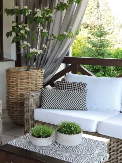 Ulkokalusteet<Beliani Ulkosohvasetti Rottinkinen Vaalea Ardea