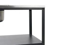 Store Beliani Ulkotiskiallas Teras 2 Hyllya Musta Vilama