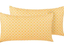 Tekstiilit<Beliani Ulkotyyny Keltainen/Valkoinen 40 X 70 Cm 2 Kpl Astakos