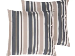 Tekstiilit<Beliani Ulkotyyny Sininen/Beige 40 X 40 Cm 2 Kpl Kastos