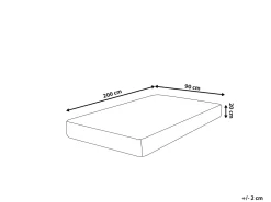 Discount Beliani Vaahtomuovipatja Keskikova 90 X 200 Cm Allure