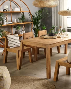 Store Beliani Vaalea Akaasiapuinen Puutarhatuoli 4 Kpl Livorno