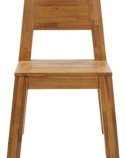 Store Beliani Vaalea Akaasiapuinen Puutarhatuoli 4 Kpl Livorno