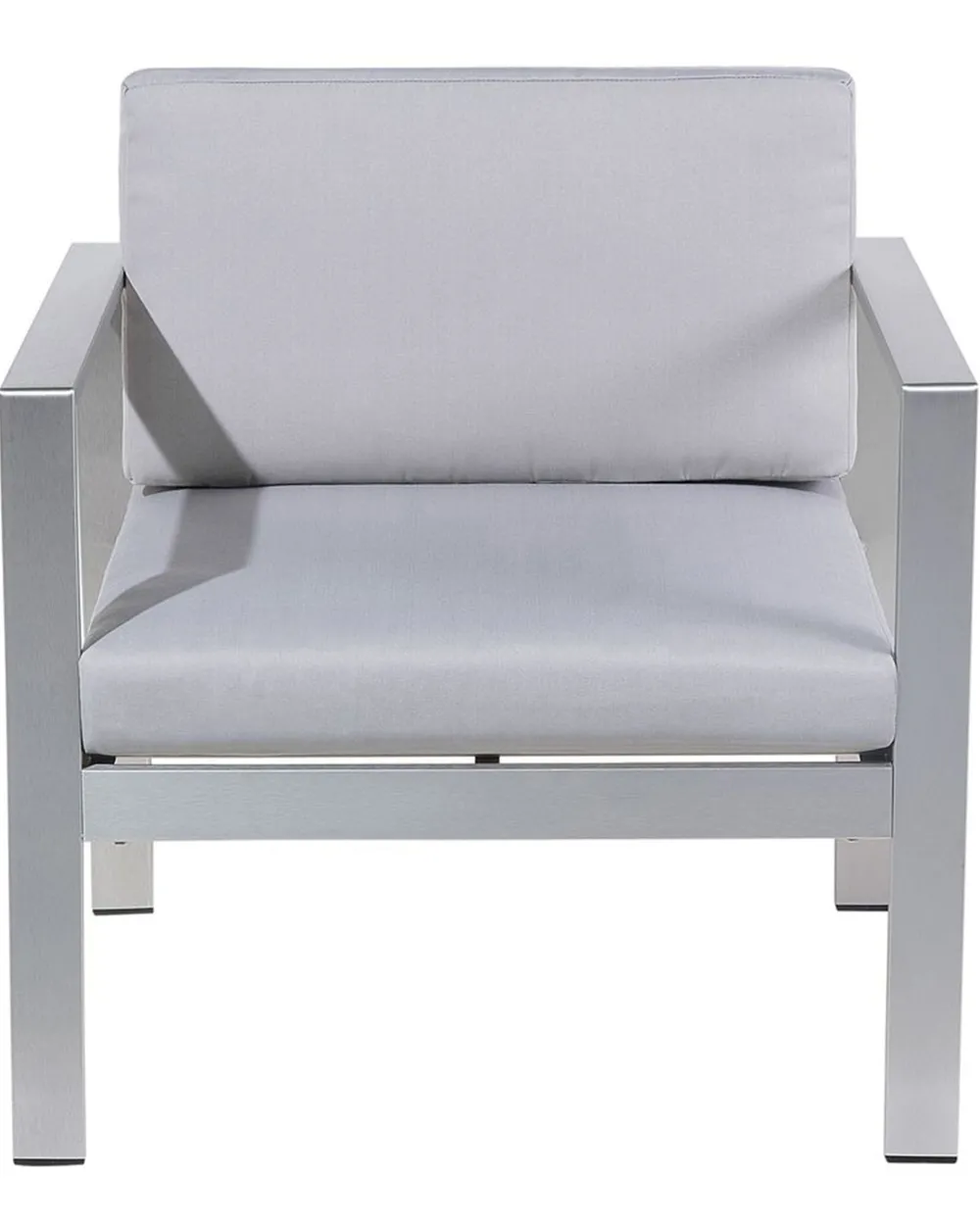 Ulkokalusteet<Beliani Vaaleanharmaa Alumiininen Puutarhatuoli Salerno