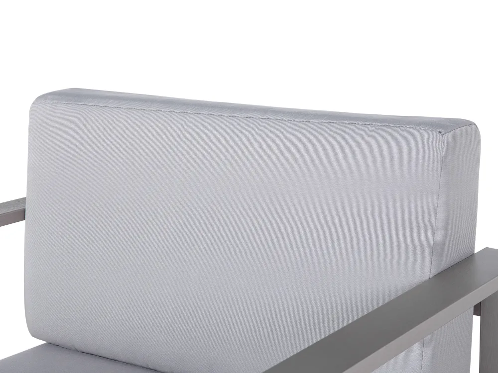 Ulkokalusteet<Beliani Vaaleanharmaa Alumiininen Puutarhatuoli Salerno