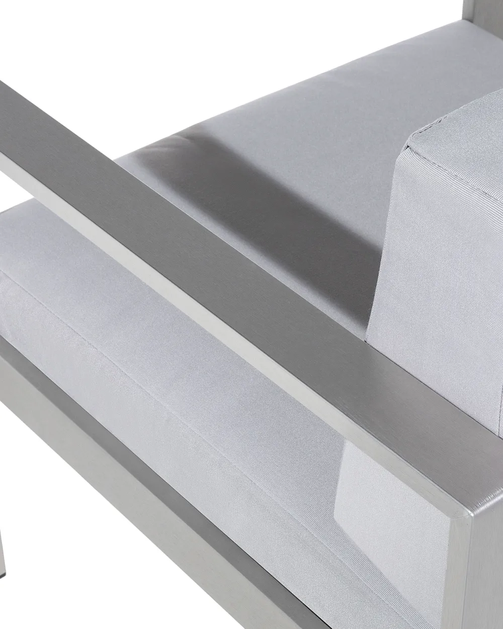 Ulkokalusteet<Beliani Vaaleanharmaa Alumiininen Puutarhatuoli Salerno