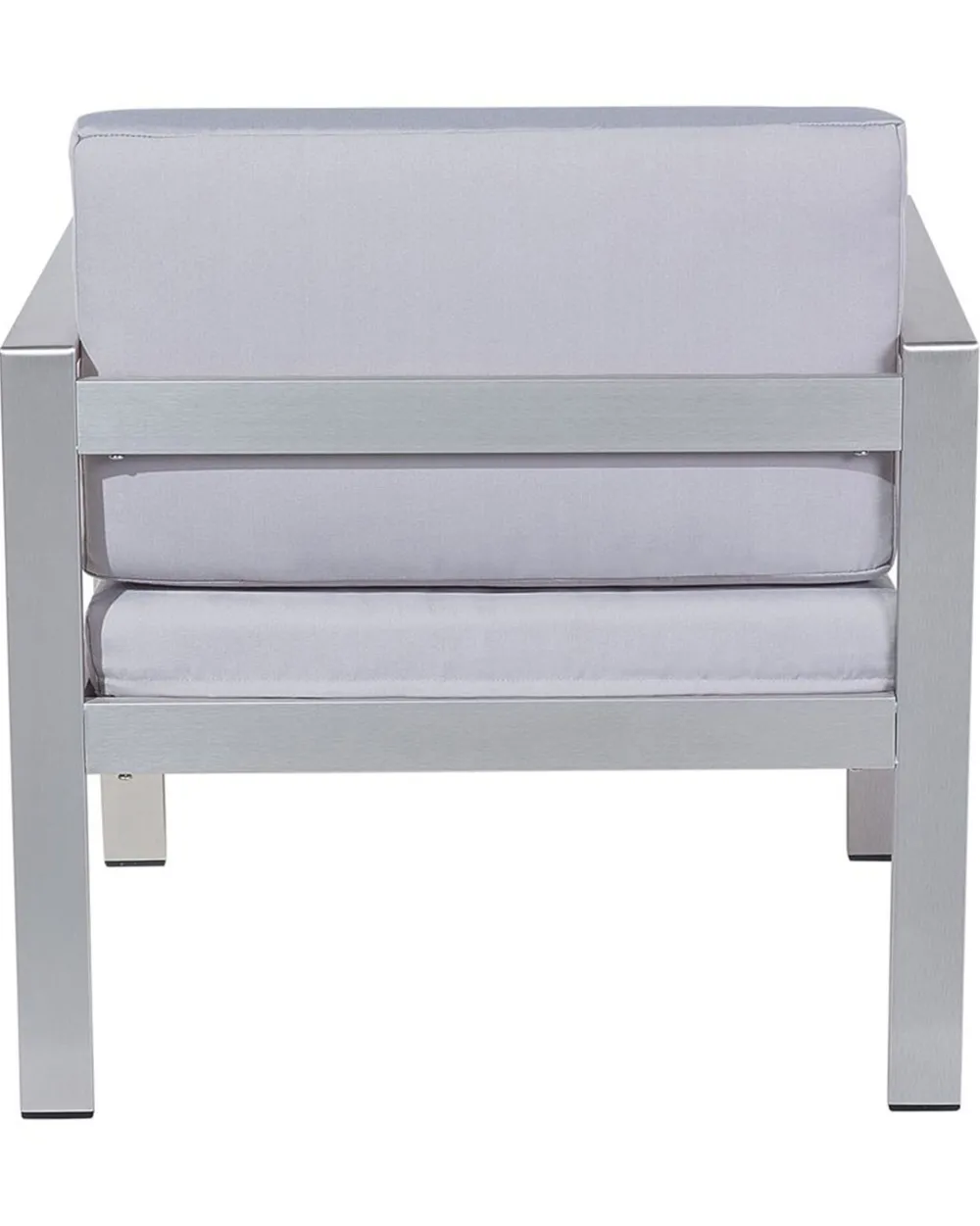 Ulkokalusteet<Beliani Vaaleanharmaa Alumiininen Puutarhatuoli Salerno