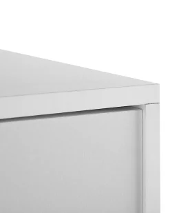 Säilytys<Beliani Vaatekaappi 2 Ovea 2 Laatikkoa Valkoinen Bremen