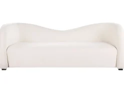 New Beliani Valkoinen 3-Istuttava Samettisohva Veltada
