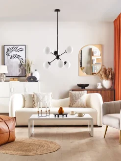 New Beliani Valkoinen 3-Istuttava Samettisohva Veltada