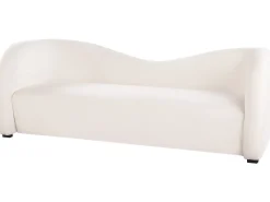 New Beliani Valkoinen 3-Istuttava Samettisohva Veltada