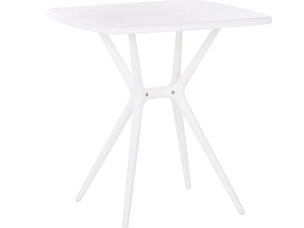 Ulkokalusteet<Beliani Valkoinen 4-Istuttava Ulkoruokailuryhma Sersale